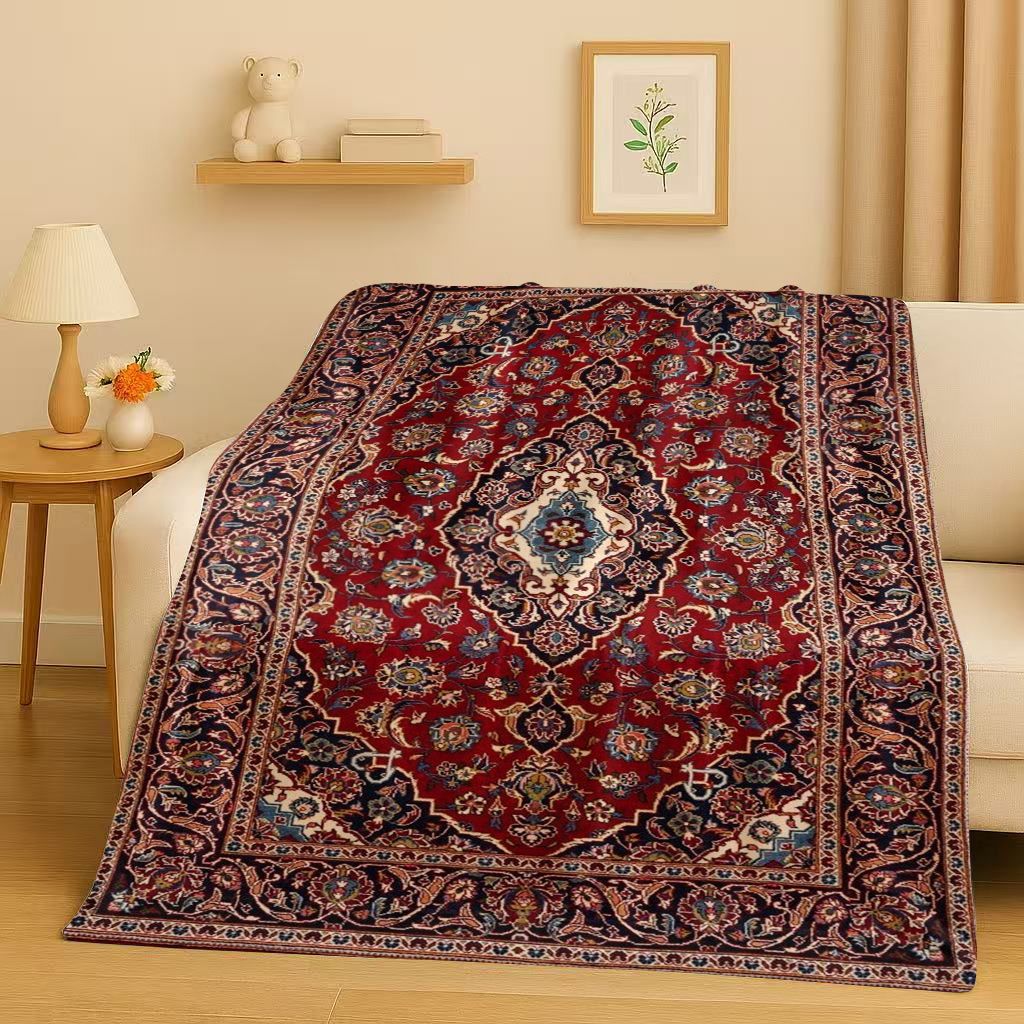 Luxury Home Textiles Usa - Selimut Flanel Bohemian Turki Persia Mewah