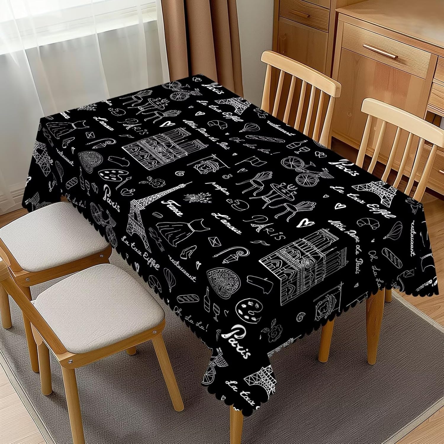Home Textiles Paris - Taplak Meja Menara Eiffel Perancis Paris
