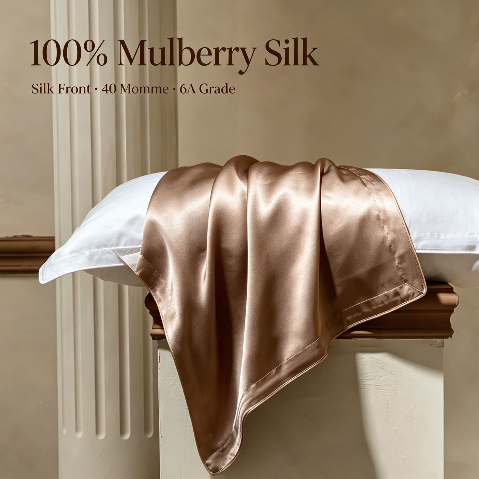 Luxury Home Textiles Usa - 2 Buah Sarung Bantal Sutra Ukuran
