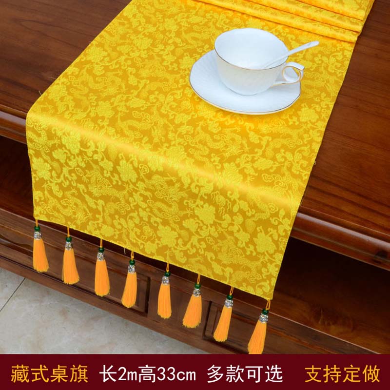 Home Textiles Wholesale - Alas Meja Sajadah Bordir Buddha 200cm,