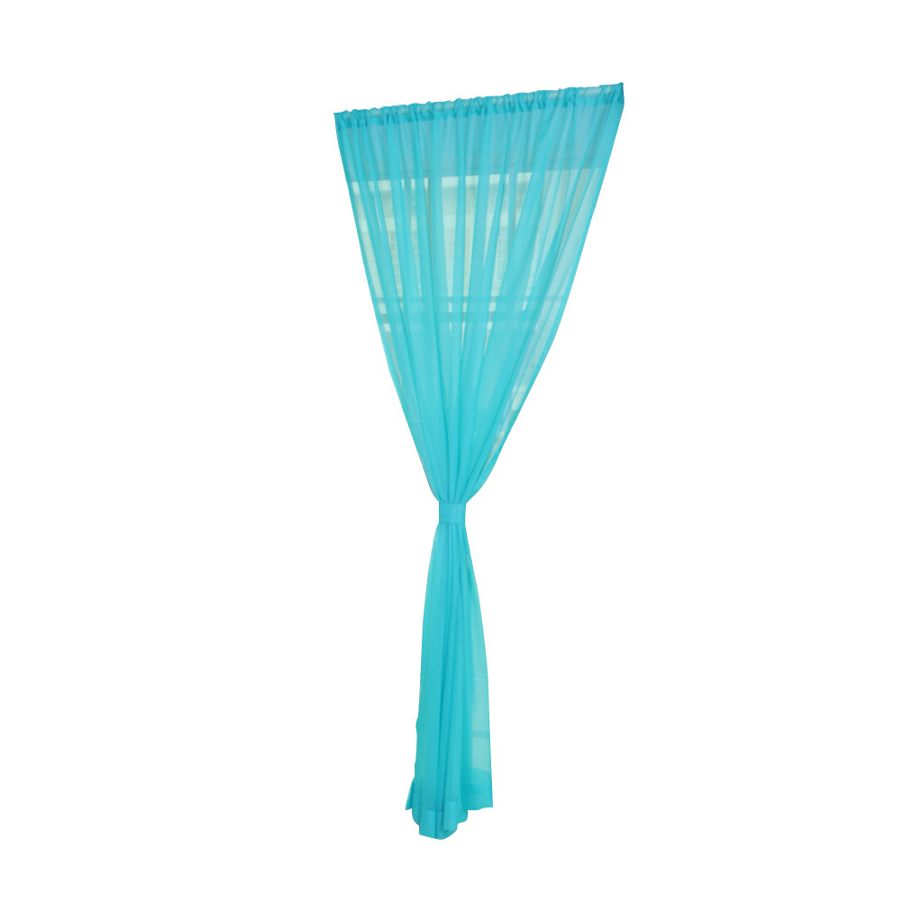 Curtain Sheer Voile - Tirai Tipis Transparan dengan Rangka Tiang,