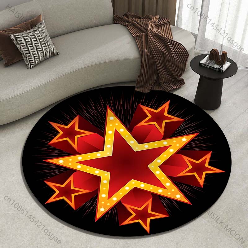 Luxury Home Textiles Usa - Berbagai ukuran Lima bintang merah bercahaya