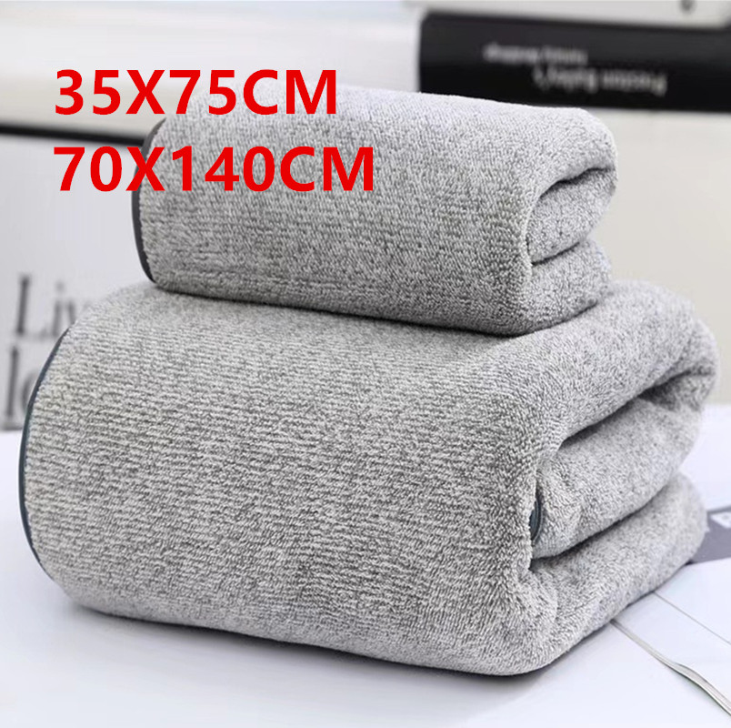 Home Textiles Face Towel - Handuk besar beludru karang serat arang
