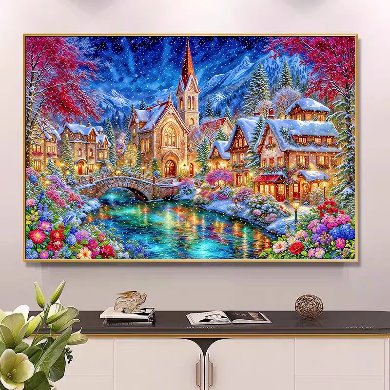 Home Textiles Discount - 9ct 100x75cm Kit Bordir Gereja Musim
