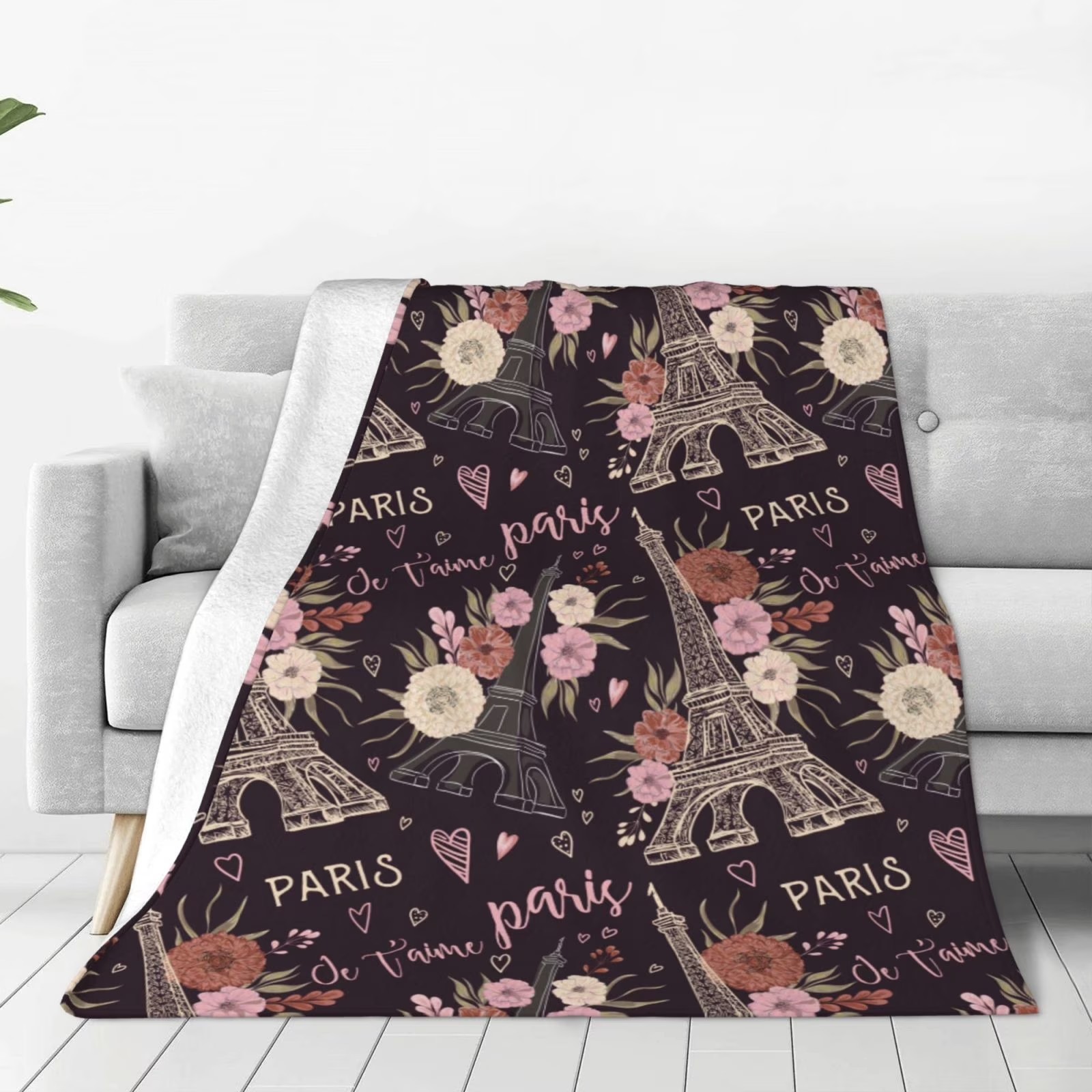 Selimut Bulu Lembut Motif Bung - Home Textiles Paris ulasan dan harga