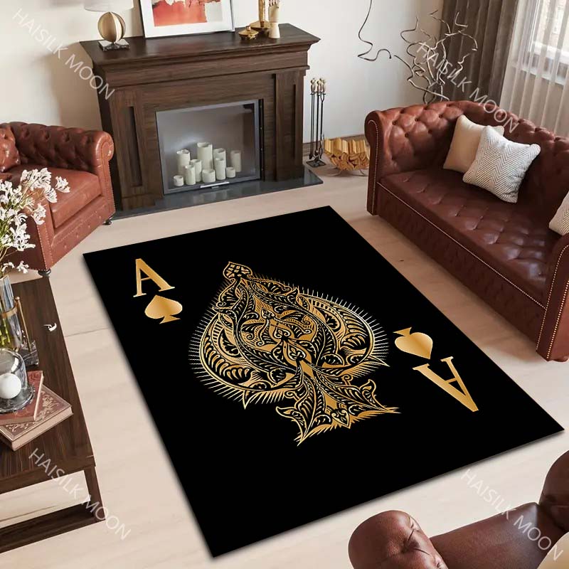 Karpet Pola As Sekop Kartu Rem - Luxury Home Textiles Usa ulasan dan harga