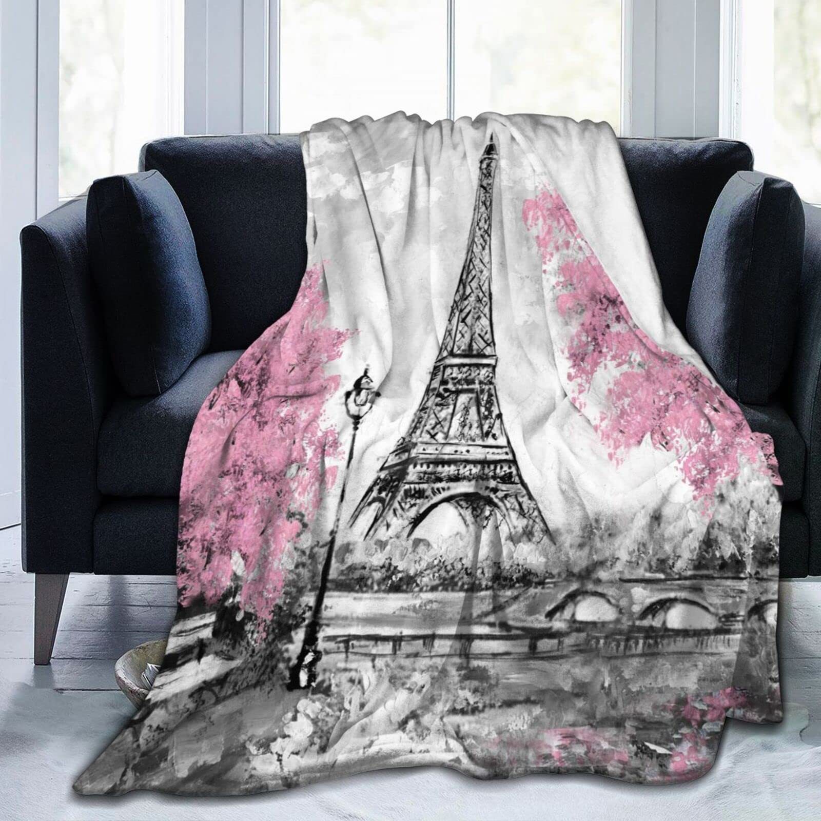 Selimut Cetak Menara Eiffel di - Home Textiles Paris ulasan dan harga