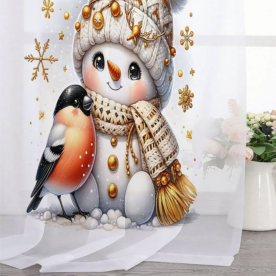 2PCS Tirai Transparan Cetak Di - Curtain Sheer Voile ulasan dan harga
