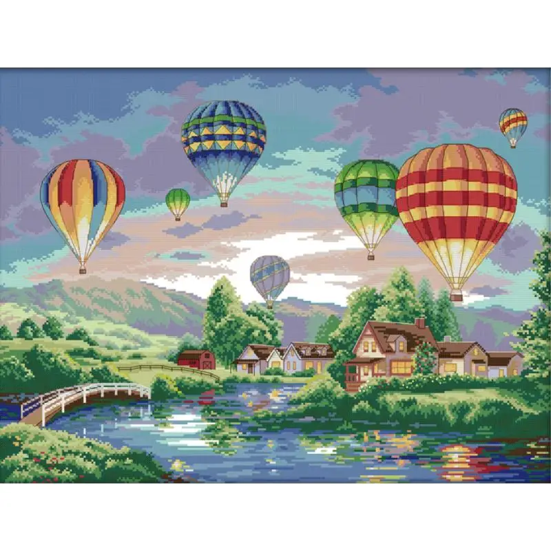 Balon udara panas warna-warni  - Home Textiles Discount ulasan dan harga