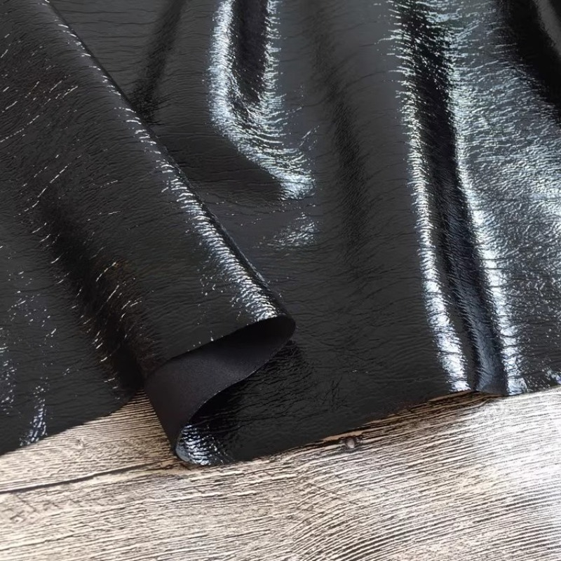 Kain Kulit PU Tekstur Hitam Mu - Home Textiles Wholesale ulasan dan harga