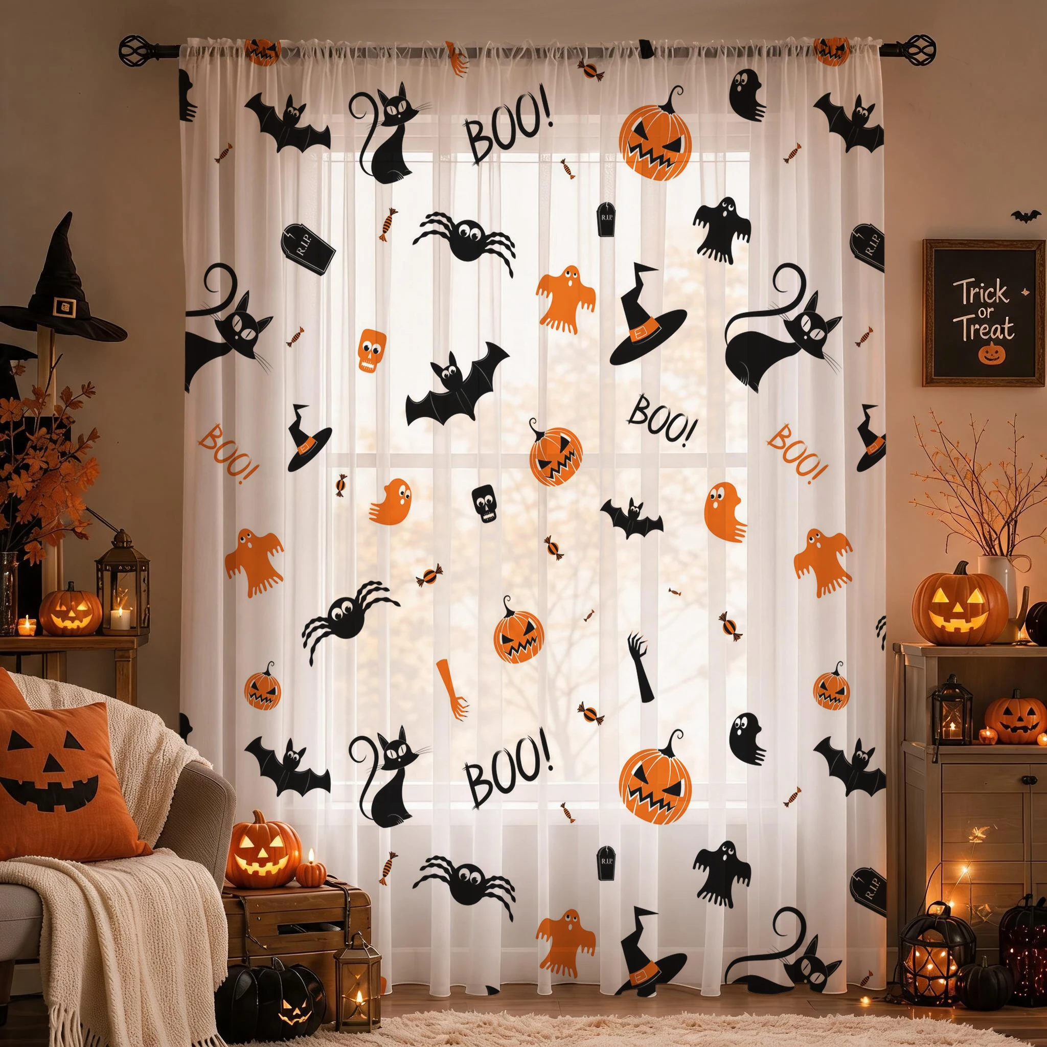 Tirai Tipis untuk Festival Hal - Curtain Sheer Voile ulasan dan harga