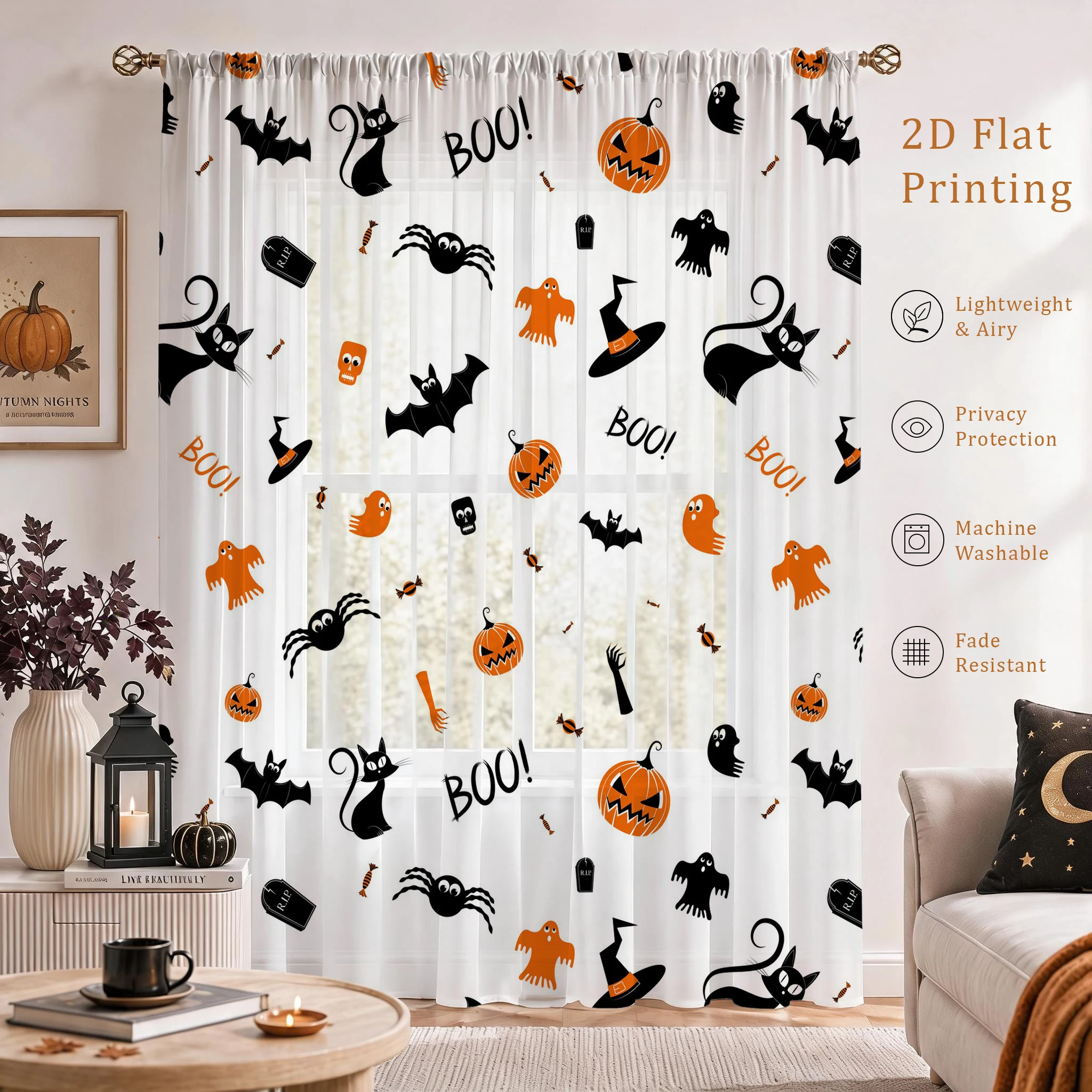 Tirai Tipis untuk Festival Hal - Curtain Sheer Voile ulasan dan harga