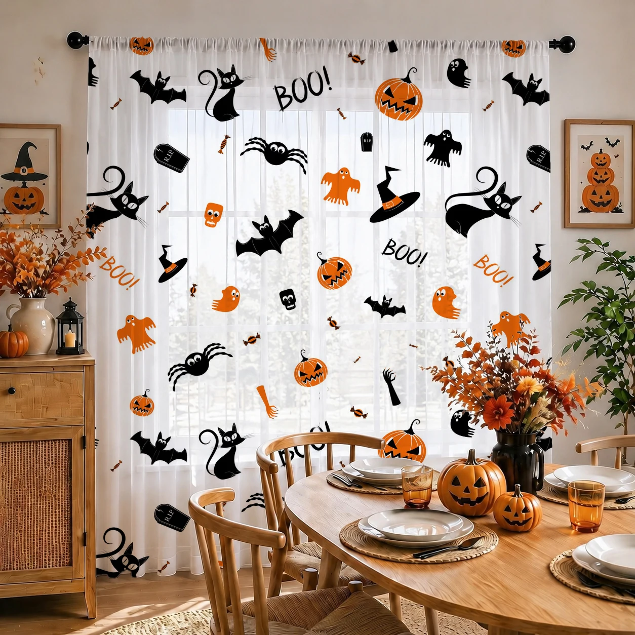 Tirai Tipis untuk Festival Hal - Curtain Sheer Voile ulasan dan harga