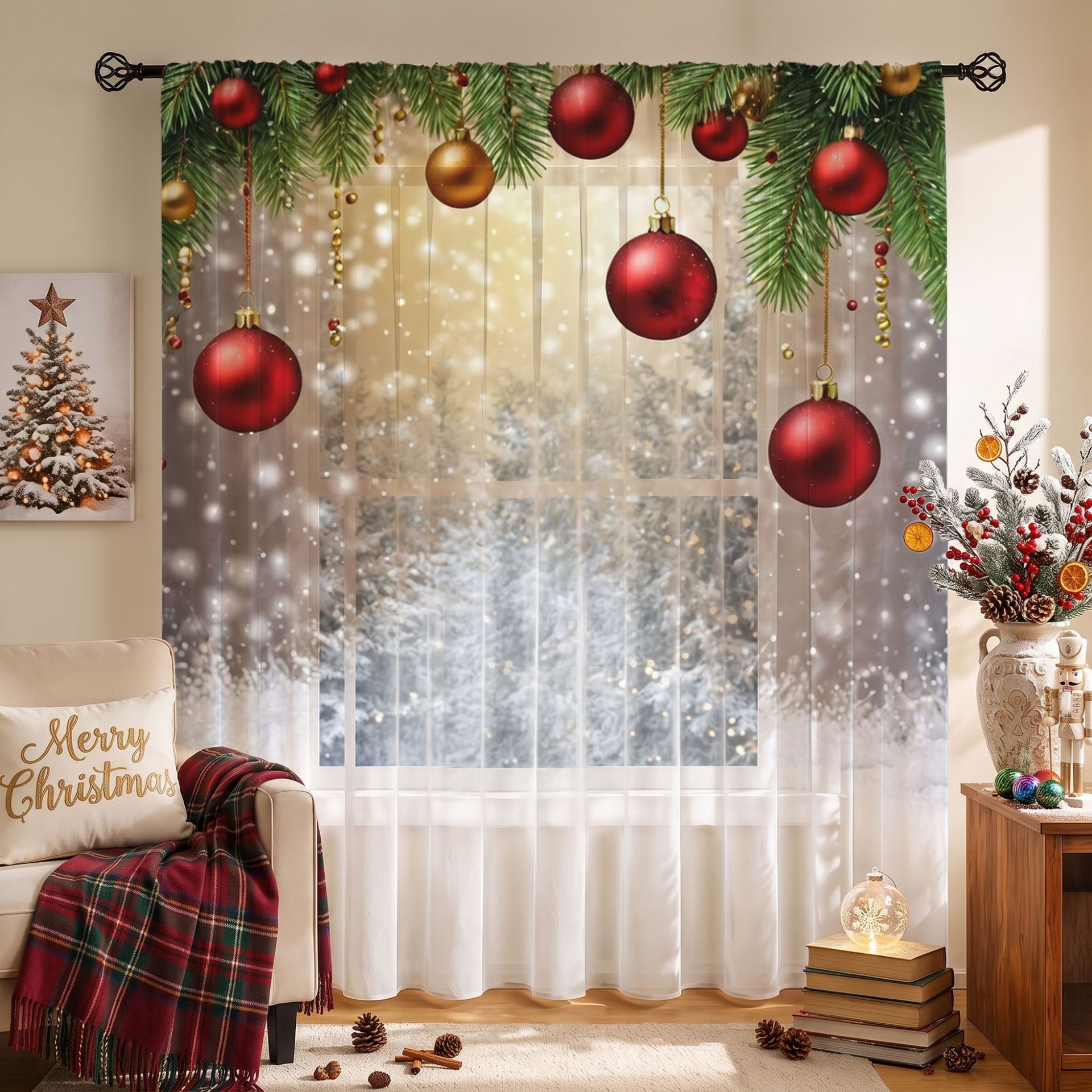 Tirai Jendela Transparan Bermo - Curtain Sheer Voile ulasan dan harga
