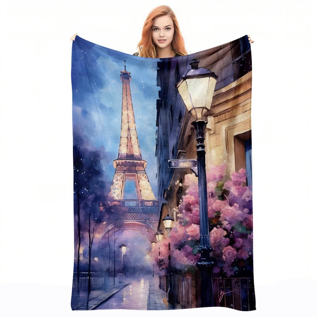 Selimut bermotif flanel dengan - Home Textiles Paris ulasan dan harga