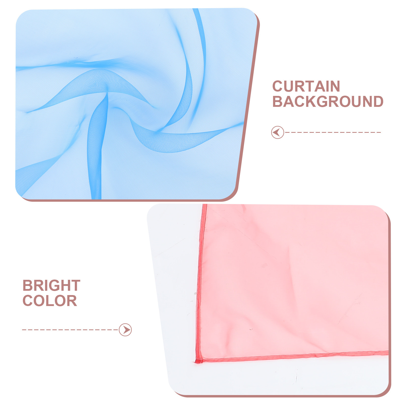 4Pcs Tirai Transparan Berwarna - Curtain Sheer Voile ulasan dan harga