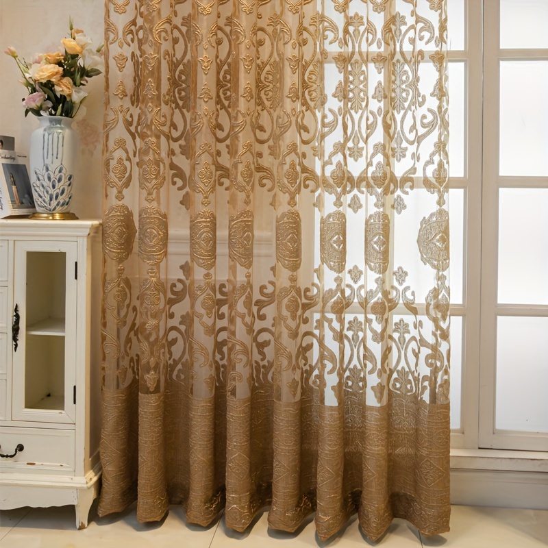 1 Buah Tirai Tipis Timbul 3D W - Curtain Sheer Voile ulasan dan harga