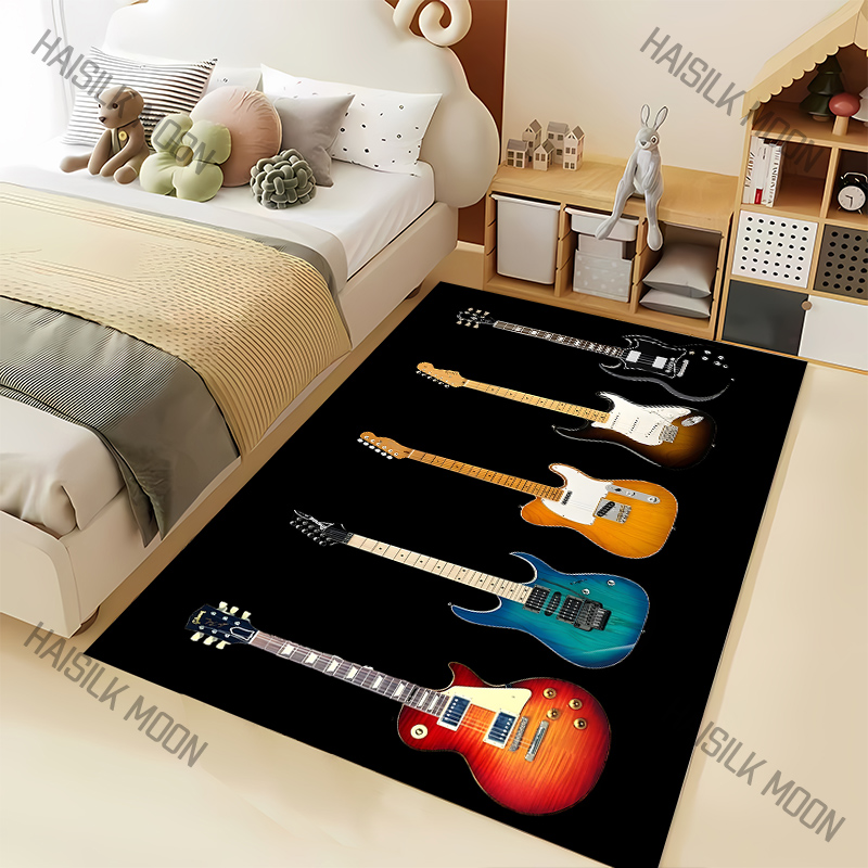 Karpet Pola Gitar Rock Pecinta - Luxury Home Textiles Usa ulasan dan harga