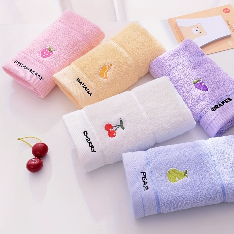 3 Handuk Bermotif Buah Warna A - Home Textiles Face Towel ulasan dan harga