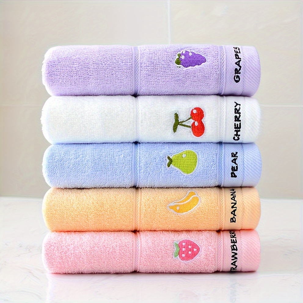 3 Handuk Bermotif Buah Warna A - Home Textiles Face Towel ulasan dan harga