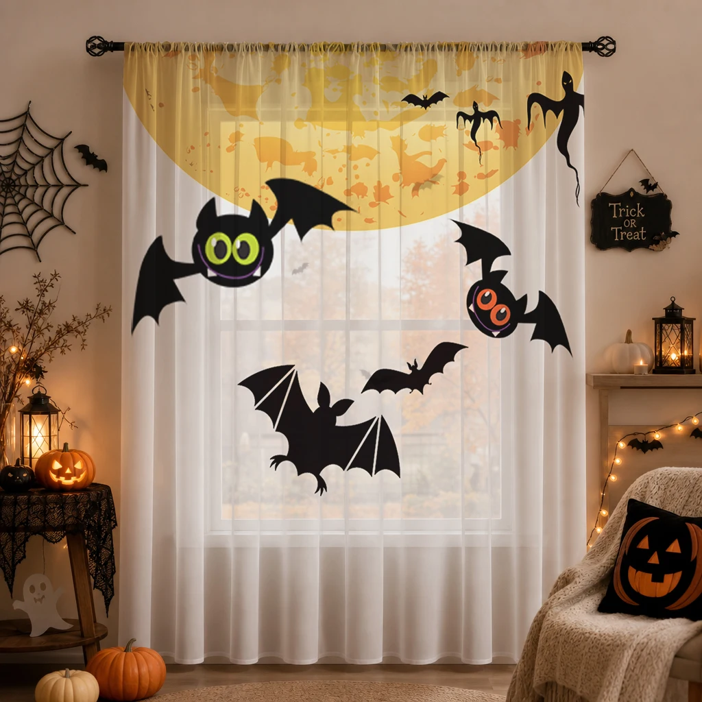 Tirai Transparan Gradien Hari  - Curtain Sheer Voile ulasan dan harga