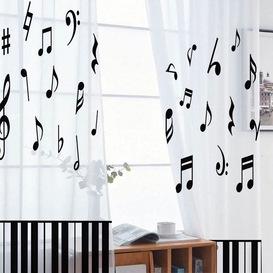 2PCS Tirai Transparan Cetak Di - Curtain Sheer Voile ulasan dan harga
